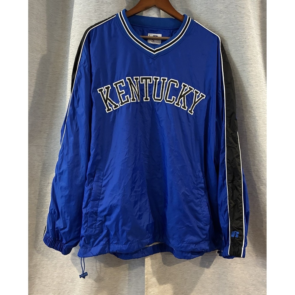 Vintage University Of Kentucky Wildcats Russell Athletics Pullover Windbreaker L